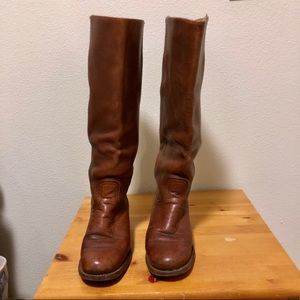 Vintage Frye leather campus pull on  boots size 8B